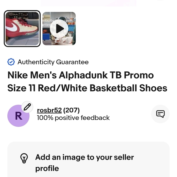 Nike Mens  Red and Cream Sneakers